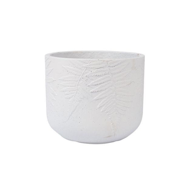 Plant holder FERN D24xH19.5cm, white