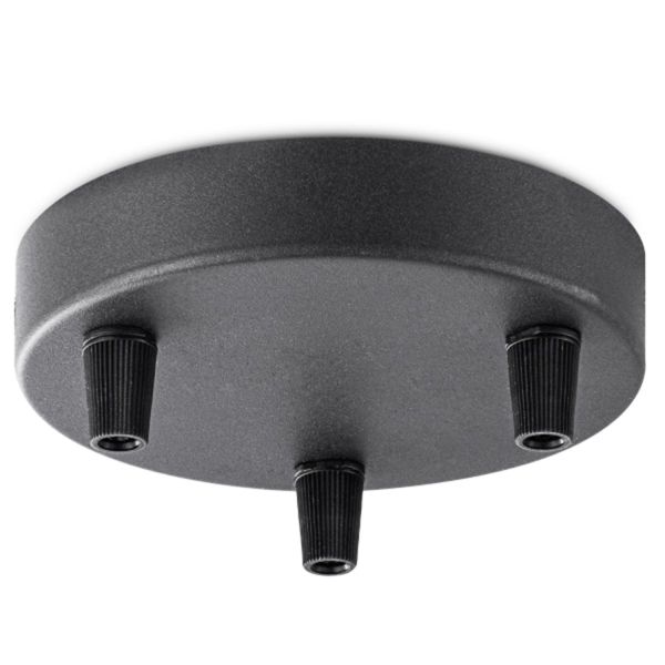 Ceiling cap KEY D12xH3cm, black