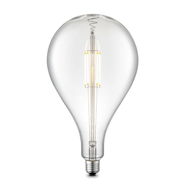 LED bulb CYCLO D16xH29cm, E27, 4W/400Lm, clear