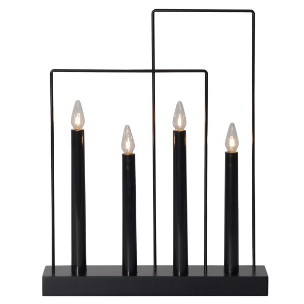Candlestick GLOSSY FRAME, black